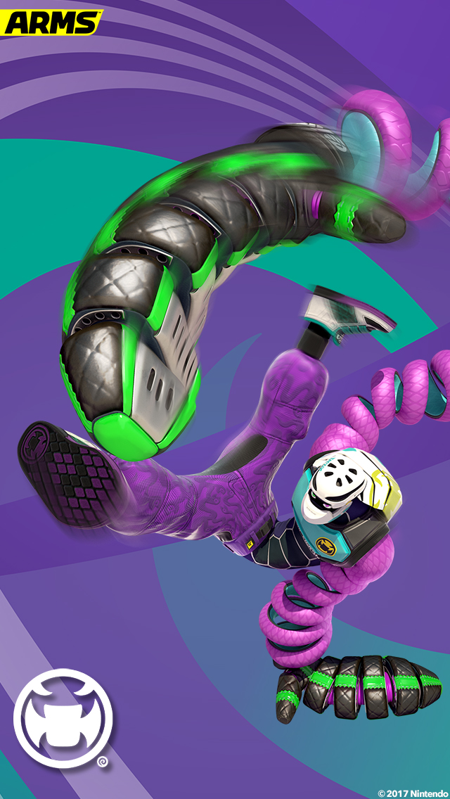 my.nintendo.com/Wallpaper - ARMS (Kid Cobra)/ARMS_Kid_Cobra_[640x1136].jpg